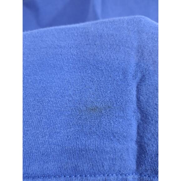 Champion Men's Blue Spellout Heavy Tee In Size Large Flaw - Picture 5 of 5